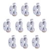 Hausen 1/2 in. Nominal Push Connect Inlet x 3/8 in. O.D. Compression Outlet 1/4-Turn Straight Valve, 10PK HA-SS107-10